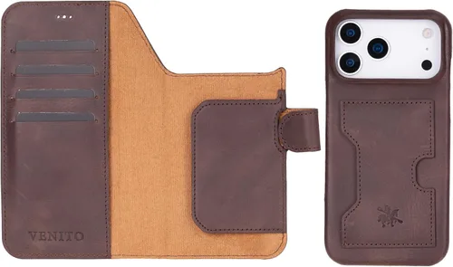 Vista 72 de Venito Florence - Funda de piel compatible con Samsung Galaxy S9, extra segura con bloqueo RFID, cartera desmontable para teléfono (gris decolorado)