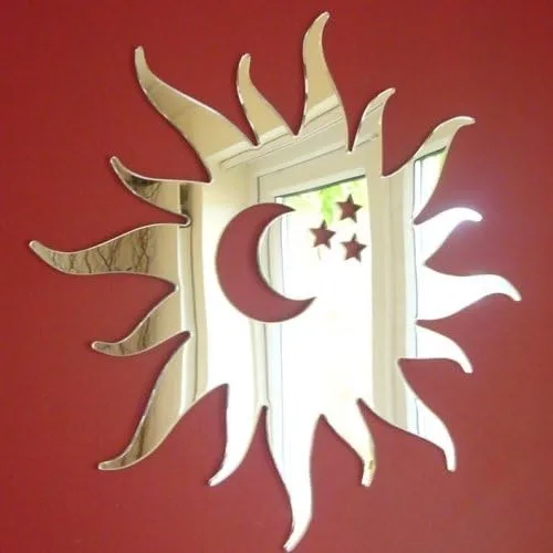 Vista 2 de Super Cool Creations Paquete de espejos Sol, Luna y Estrellas