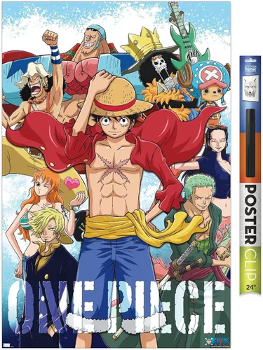 Vista 13 de Trends International One Piece - Póster de pared de tripulación, 22.4 pulgadas de largo x 14.7 pulgadas, versión enmarcada de madera de granero
