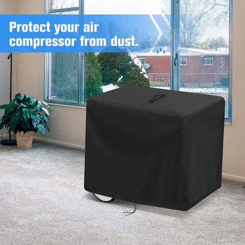 Vista 7 de Kingling Cubierta para compresor de aire, a prueba de polvo, impermeable, para compresor de aire portátil de panqueques de 8 galones, funda