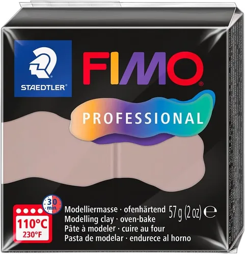 Vista 21 de STAEDTLER Arcilla de modelado de polímero FIMO Professional - Arcilla para hornear al horno - Negro, 2.01 oz - 1 bloque, 8040-9