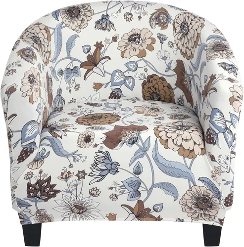 Vista 27 de SearchI Funda Elástica para Silla Club, Fundas Elásticas para Silla Barrel, Fundas Estampadas para Silla Tub, Funda de Elastano Suave para Sillón