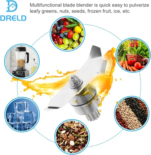 Vista 4 de Cuchilla de licuadora compatible con 15990 15978 15981 16016 16019 Blender Blade Blender 64 oz y 32 oz Contenedores