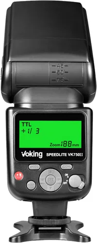 Vista 3 de VK750II TTL Flash Speedlite con pantalla LCD para cámara réflex