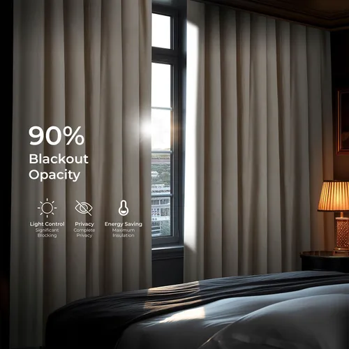 Vista 4 de HPD Half Price Drapes Cortinas Opacas Térmicas de Terciopelo Signature para Sala de Estar de 63 Pulgadas de Largo (1 Panel) con Bolsillo para Barra