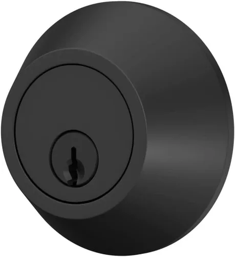 Vista 5 de Cerrojo de seguridad con borde redondo, llave de 1 lado, acabado negro mate