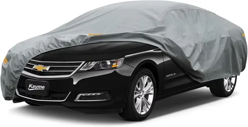 Vista 14 de Kayme Funda de Coche de Servicio Pesado Impermeable para Todo Tipo de Clima, Ajuste Personalizado para Tesla Model S, Cubierta Exterior Completa