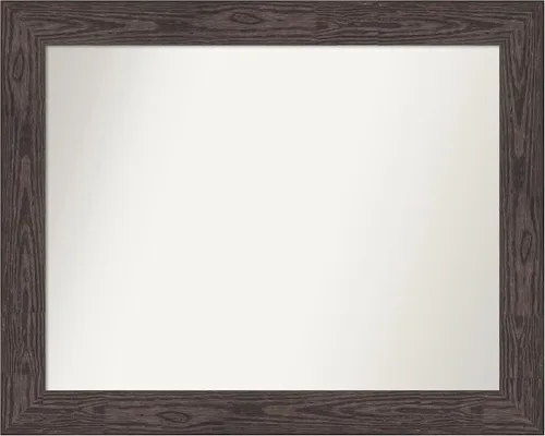 Vista 646 de Amanti Art Espejo personalizado, espejo de baño negro puente, espejo de pared o espejo de tocador de baño sobre el fregadero (26 x 26 pulgadas)