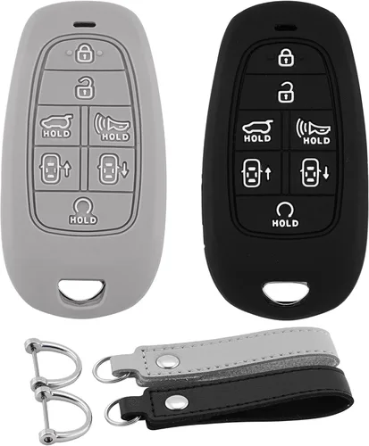 Vista 29 de Funda para Llavero de Silicona para Auto Compatible con Ford F150 Explorer Mustang Edge, para Lincoln MKZ MKX MKC con 5 Botones, Protector Completo