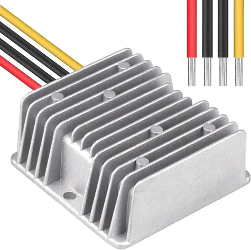 Vista 2 de DC 8V-40V a 13.8V 10A Convertidor automático Buck Boost Regulador reductor de voltaje, convertidor impermeable regulado DC fuente de alimentación