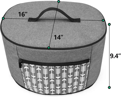 Vista 6 de YARWO Cubierta antipolvo para olla de cocción lenta compatible con olla de cocción lenta y Hamilton Beach de 6 a 8 cuartos de galón, cubierta libre