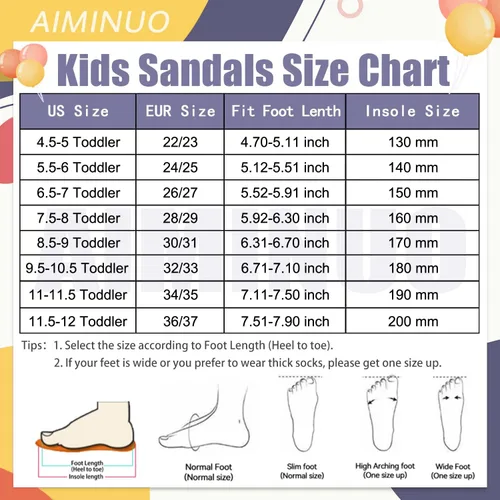 Vista 6 de AIMINUO Sandalias deslizantes para niños pequeños, sandalias de verano para niños, pantuflas antideslizantes para ducha, playa, piscina, sandalias