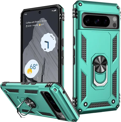 Vista 102 de LUMARKE para Google Pixel 3A XL - Funda con protector de pantalla, funda protectora grado militar probada contra caídas de 16 pies con soporte