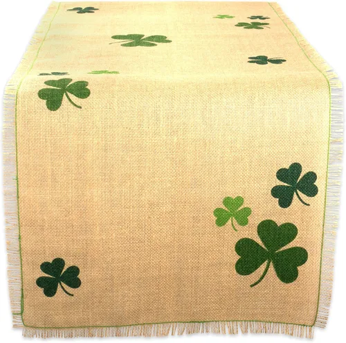 Vista 12 de DII Juego de manteles individuales reversibles de la colección del Día de San Patricio, 13 x 19, herradura de trébol, 4 piezas