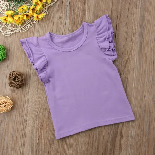 Vista 19 de Mubineo - Camiseta de manga corta para bebé, algodón, diseño liso