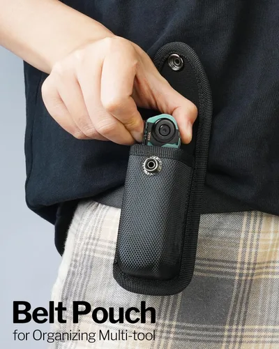 Vista 2 de VIPERADE VAK4 Multiherramienta de bolsillo para hombres, multifuncional 21 en 1 con funda, para camping al aire libre, supervivencia y uso diario
