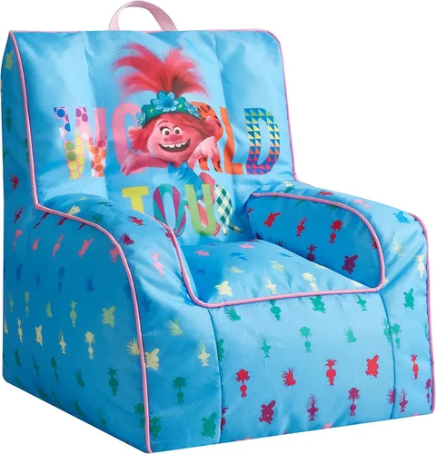 Vista 21 de Idea Nuova Nickelodeon Blue's Clues - Puf de nailon para niños pequeños con ribetes y asa de transporte superior, grande