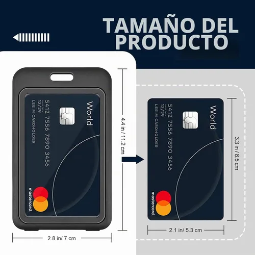 Vista 2 de Paquete de 3 soportes verticales para tarjetas de identificación