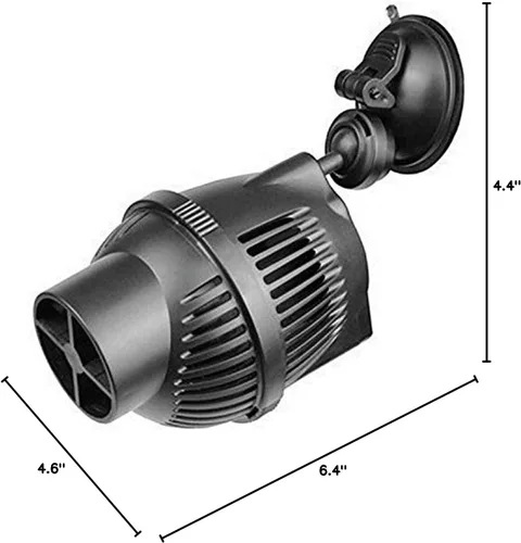 Vista 2 de Super Aquatic JVP-102A 1300Gph Bomba de circulación de acuario Wave Maker Power Head con ventosa
