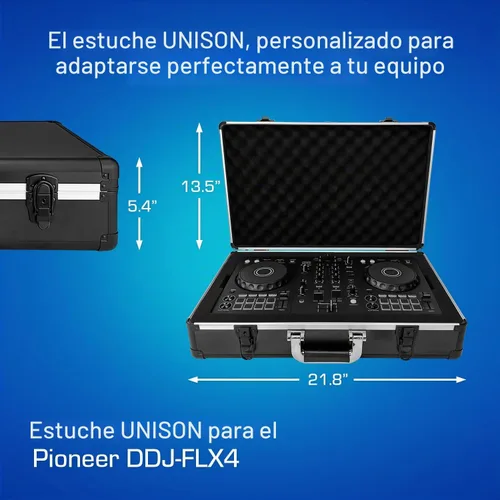 Vista 5 de ANALOG CASES Pioneer DJ DDJ-FLX4 - Estuche rígido ultraligero UNISON