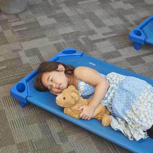 Vista 8 de ECR4Kids Cama/catre estándar para niños pequeños (Paquete de 6), Azul, 1