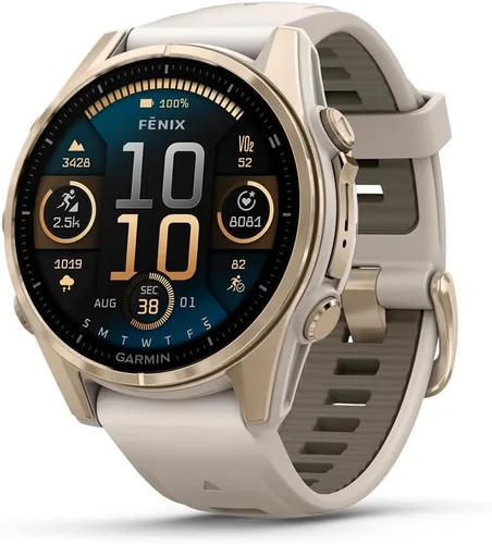 Vista 22 de Garmin fēnix® 8 – 43mm, AMOLED, Smartwatch GPS Multideporte Premium, Batería de Larga Duración, Resistente a Inmersiónes, Linterna LED Integrada