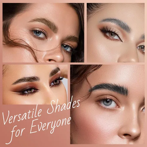 Vista 3 de Lápiz de cejas Microblading, 2026 nuevo lápiz de cejas Microblading impermeable 3D con 4 puntas finas, maquillaje de cejas natural de larga duración