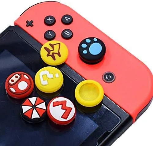 Vista 3 de Juego de palillos analógicos de silicona para Nintendo Switch NS Switch Lite Joy-Con controlador Joy-Con (K)