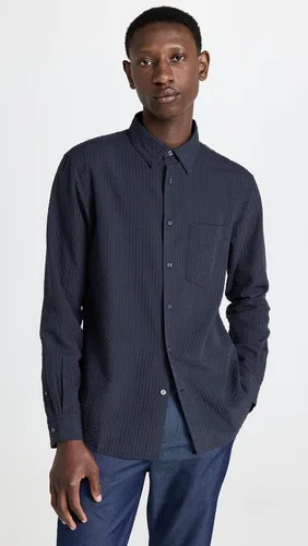 Vista 2 de Club Monaco Camisa de rayas Seersucker para hombre