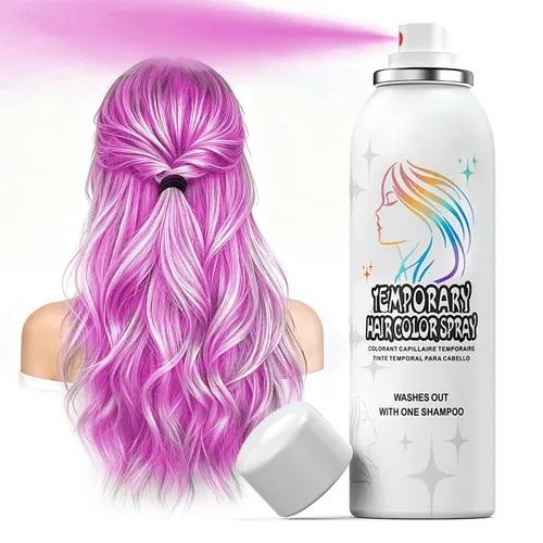 Vista 13 de Spray temporal rojo del color del pelo 5.1 fl oz, lavable