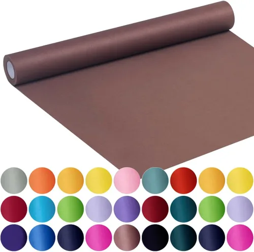 Vista 46 de SMART&CASUAL Papel de regalo negro de 17.8 x 760 pulgadas (63 pies) de papel kraft para regalo, tablón de anuncios, ramos, flores, niños, embalaje