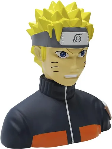 Vista 4 de ABYstyle Naruto Shippuden - Banco de monedas ligero de PVC 3D. Ideal para guardar monedas y dinero en efectivo. Multicolor, unisex, pieza decorativa