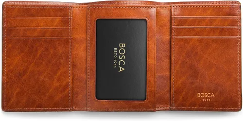 Vista 5 de Bosca Double I.D. Trifold in Dolce Leather - RFID