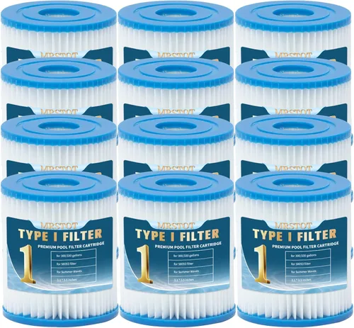 Vista 8 de Cartucho de filtro tipo I para piscinas, cartucho de filtros de repuesto para 58093, para ondas de verano, para bombas de filtro de 300/330 gales/H