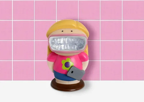 Vista 4 de Retainer Buddy Girl Power - Almacenamiento sanitario de ortodoncia para retenedores, alineadores transparentes y protectores bucales, una