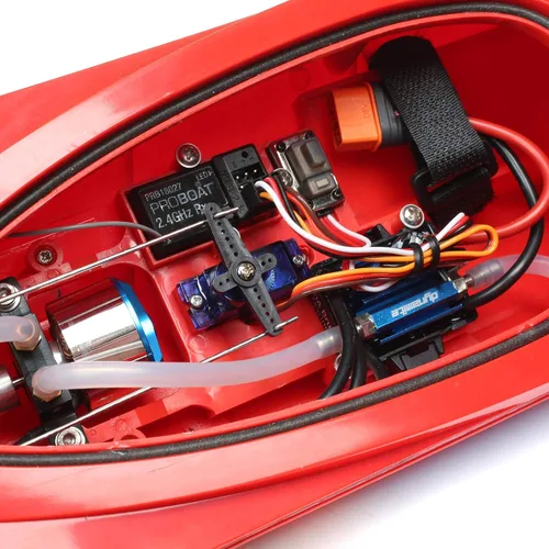 Vista 3 de Pro Boat Lucas Oil 17 Power Race DeepV w/Smart Chg & BattRTR PRB08044T2 Barcos RTR Eléctrico Amarillo