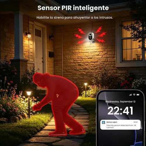 Vista 4 de Cámaras de seguridad Cámaras inalámbricas para exteriores para Blanco cámara