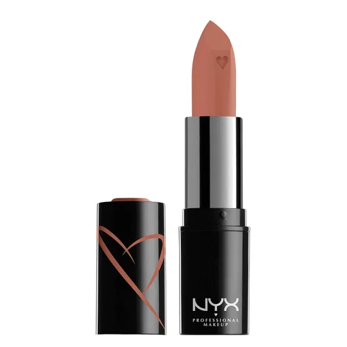 Vista 24 de NYX PROFESSIONAL MAKEUP - Lápiz labial satinado Shout Loud, infundido con manteca de karité - 1999 (Taupe)