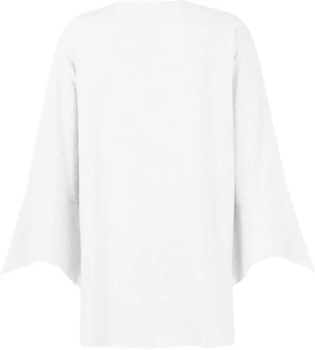 Vista 4 de SERYU Cárdigan tipo kimono de manga 34 con estampado floral de verano para mujer, blusa holgada con botones