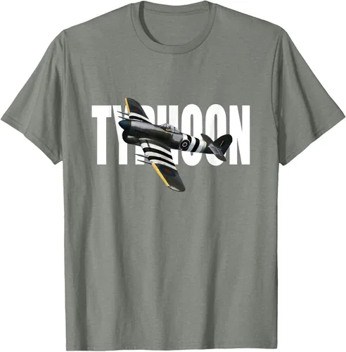 Vista 68 de RAF Hawker Typhoon WW2 Fighter Aircraft T-Shirt