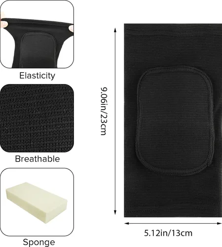 Vista 2 de COMNICO Codera de esponja para fitness, soporte para codo, manga de compresión, transpirable, anticolisión, almohadillas protectoras para brazos