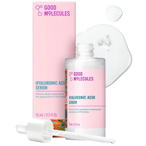 Vista 11 de Good Molecules Suero de Ácido Hialurónico - Suero Ultra Hidratante No Graso con 1% de Ácido Hialurónico, Hidratante Facial para Piel más Tersa
