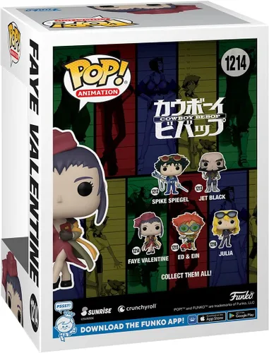 Vista 3 de Funko Pop Animation: Cowboy Bebop - Faye Valentine - Figura de vinilo coleccionable - Idea de regalo - Producto oficial - Juguetes para niños