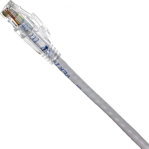 Vista 10 de NTW NTW - Cable de conexión de bloqueo de red patentado CAT6 de 1 pie, sin enganches, azul (NL-U6K-001BL)