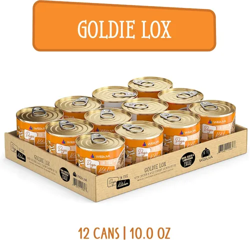 Vista 2 de Latas y bolsas de alimentos húmedos sin granos "Dogs in the Kitchen" de Weruva, Anaranjado