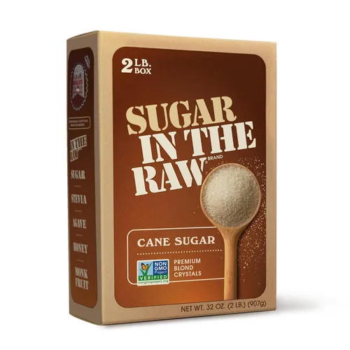 Vista 7 de Sugar In The Raw - Azúcar de caña blanca granulada orgánica de primera calidad, edulcorante natural puro, bebidas calientes y frías, café, cocina