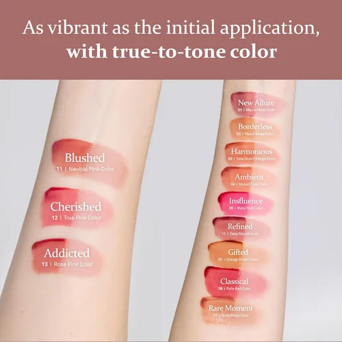 Vista 6 de HINCE Mood Enhancer Water Liquid Glow - Tinte labial no pegajoso e impermeable para mujeres - Brillo de labios de larga duración para brillo natural
