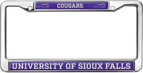 Vista 143 de Texas A&M University - Texarkana Mascot - Marco de metal estándar para placa de matrícula de tamaño completo