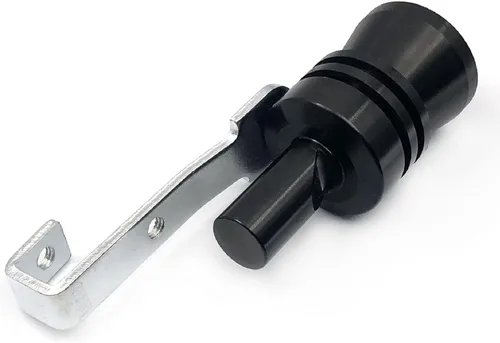 Vista 3 de DEVMO Silenciador de escape universal de aleación de aluminio de tamaño XL, silenciador de tubo de escape de sonido turbo para coche (XL-negro)