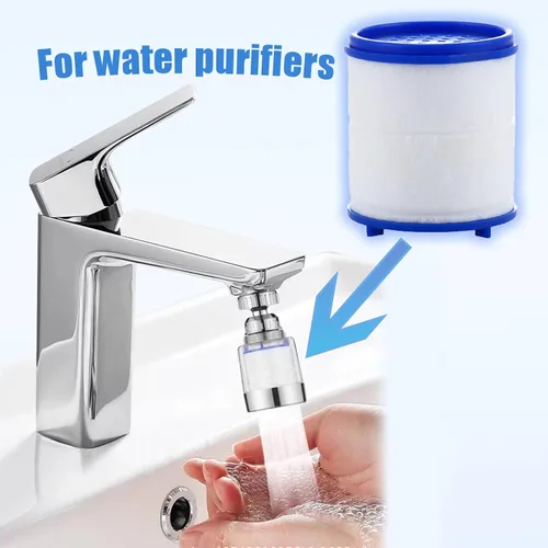 Vista 5 de Paquete de 10 cartuchos de repuesto para grifo de agua para fregadero, filtro de agua para fregadero, elimina metales pesados de fluoruro de cloro